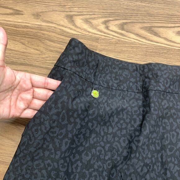 Athletic Skirt Swing Control Skort Womens Size 6 Black Leopard Stretch Golf - Picture 5 of 7